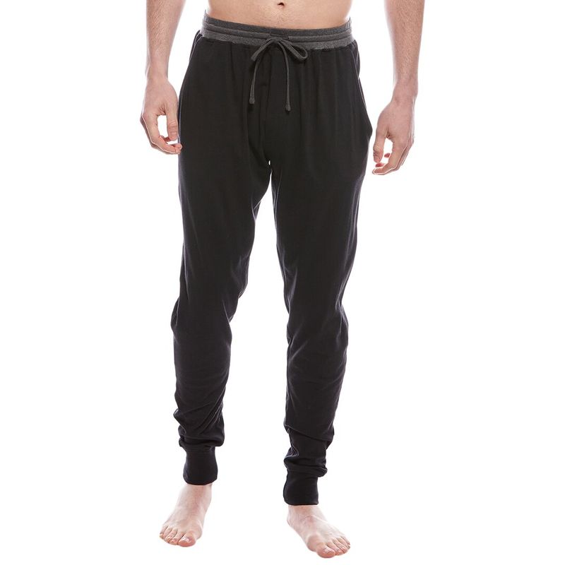 Unsimply Stitched Mens Cuffed Jogger Black